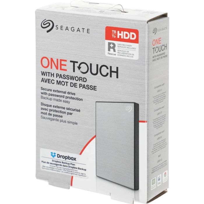 Seagate 2TB One Touch Silver 2,5 USB 3.0 zunanji HDD disk Seagate 2TB One Touch Silver 2,5 USB 3.0 zunanji HDD disk