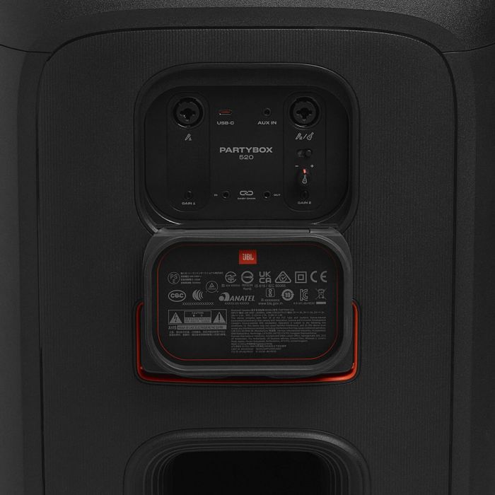 JBL PartyBox 520 prenosni zvočnik 400W, BT, RGB, USB JBL PartyBox 520 prenosni zvočnik 400W, BT, RGB, USB