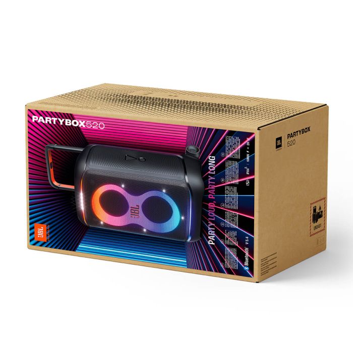 JBL PartyBox 520 prenosni zvočnik 400W, BT, RGB, USB JBL PartyBox 520 prenosni zvočnik 400W, BT, RGB, USB