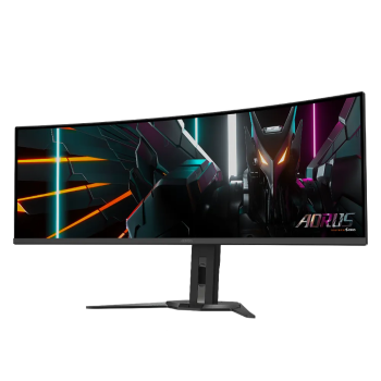 GIGABYTE AORUS CO49DQ 49 OLED DQHD ukrivljen monitor, 5120 x 1440, 0.03ms, 144Hz, zvočniki GIGABYTE AORUS CO49DQ 49 OLED DQHD ukrivljen monitor, 5120 x 1440, 0.03ms, 144Hz, zvočniki
