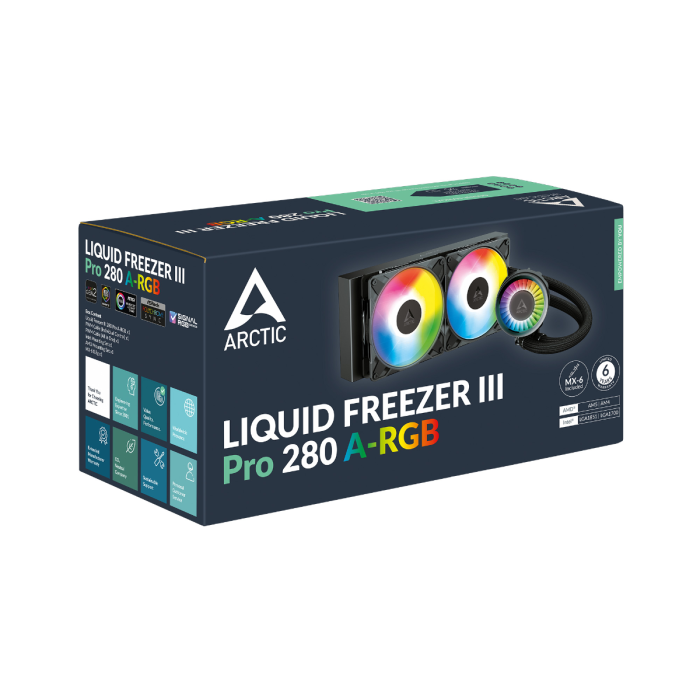 ARCTIC LIQUID FREEZER III PRO 280mm A-RGB vodno hlajenje za INTEL/AMD procesorje (črn) ARCTIC LIQUID FREEZER III PRO 280mm A-RGB vodno hlajenje za INTEL/AMD procesorje (črn)