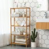 SONGMICS Bamboo naravni regal 60 x 26 x 130 cm, BCB35Y SONGMICS Bamboo naravni regal 60 x 26 x 130 cm, BCB35Y