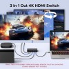 Ugreen HDMI stikalo 4K@60Hz, razdelilnik 3 v 1 s HDR+ podporo Ugreen HDMI stikalo 4K@60Hz, razdelilnik 3 v 1 s HDR+ podporo