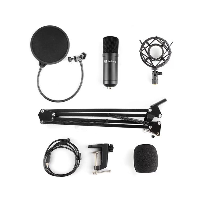 Sandberg Streamer USB Microphone Kit mikrofon Sandberg Streamer USB Microphone Kit mikrofon