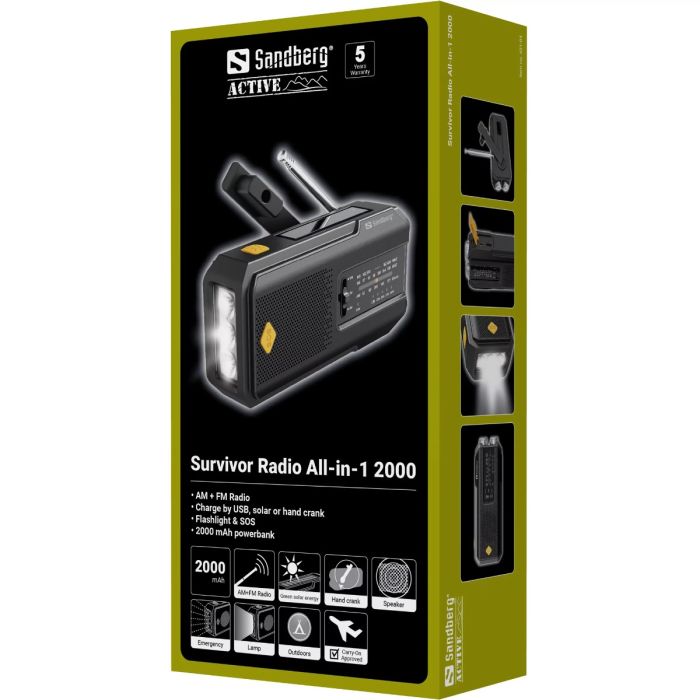 Sandberg Survivor Radio All-in-1 2000 Sandberg Survivor Radio All-in-1 2000