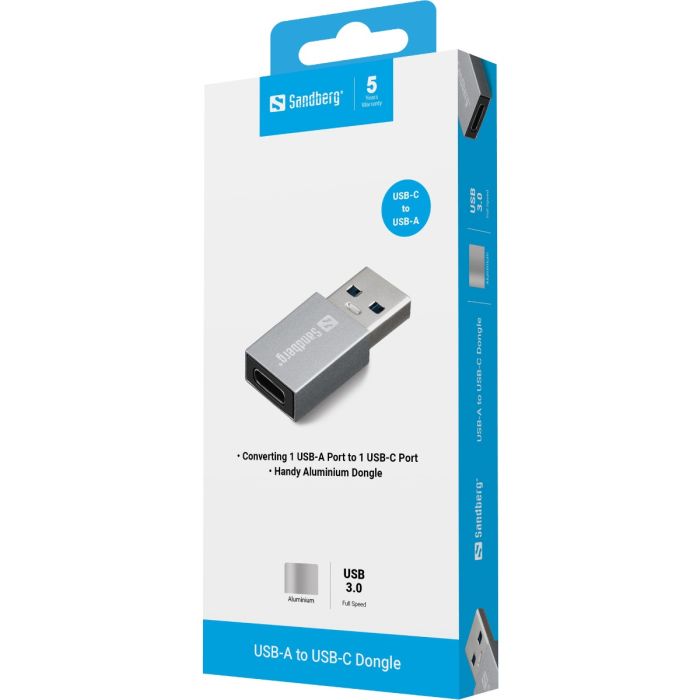 Sandberg USB-A to USB-C Dongle Sandberg USB-A to USB-C Dongle