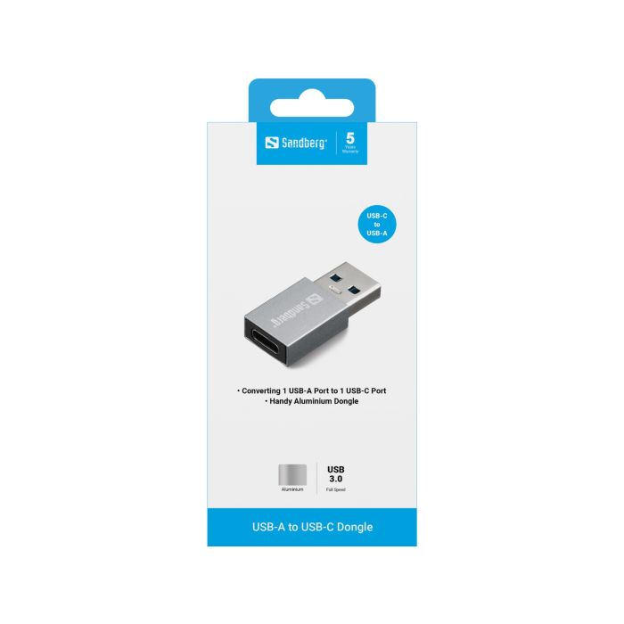 Sandberg USB-A to USB-C Dongle Sandberg USB-A to USB-C Dongle
