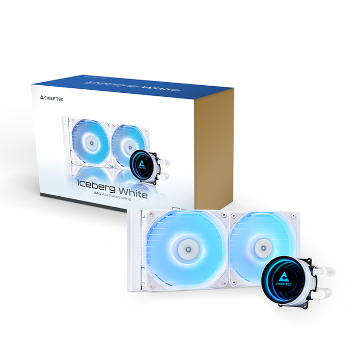 Chieftec Iceberg 240mm A-RGB vodno hlajenje za INTEL/AMD procesorje, bel Chieftec Iceberg 240mm A-RGB vodno hlajenje za INTEL/AMD procesorje, bel