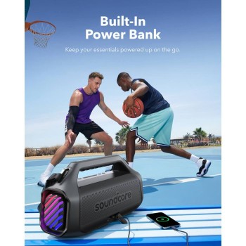 Anker Soundcore BOOM 2 Plus prenosni Bluetooth zvočnik, črn Anker Soundcore BOOM 2 Plus prenosni Bluetooth zvočnik, črn
