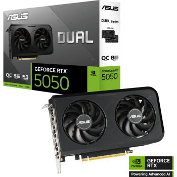 Grafična kartica ASUS Dual GeForce RTX 5050 OC, 8GB GDDR6, PCI-E 5.0 DUAL-RTX5050-O8G Grafična kartica ASUS Dual GeForce RTX 5050 OC, 8GB GDDR6, PCI-E 5.0 DUAL-RTX5050-O8G