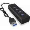 IcyBox IB-HUB1409-U3 4-portni Hub s priključkom USB-A 3.0 ICYBOX IcyBox IB-HUB1409-U3 4-portni Hub s priključkom USB-A 3.0