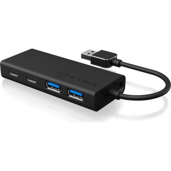 IcyBox IB-HUB1426-U3 4-portni Hub s priključkom USB-A in USB-C 3.2