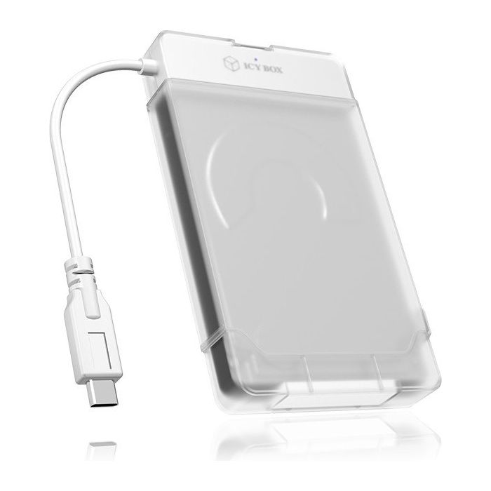 IcyBox IB-AC703-C USB-C 3.2 transparentno ohišje za 2,5 HDD in SSD diske