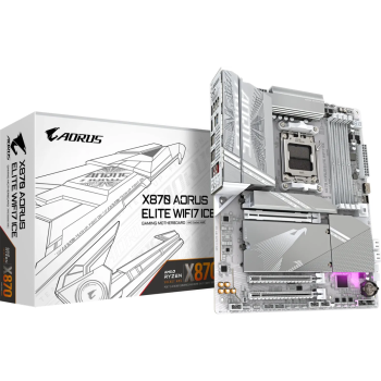 GIGABYTE X870 AORUS ELITE WIFI7 ICE, DDR5, SATA3, USB4, DP, 2.5GbE, WiFi 7, AM5 ATX