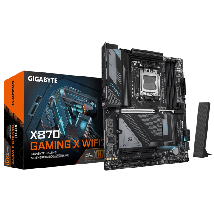 GIGABYTE X870 GAMING X WIFI7, DDR5, SATA3, USB4, DP, 2.5GbE, WiFi 7, AM5 ATX GIGABYTE GIGABYTE X870 GAMING X WIFI7, DDR5, SATA3, USB4, DP, 2.5GbE, WiFi 7, AM5 ATX