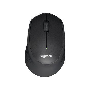 Logitech M330 Silent Plus brezžična miška, črna