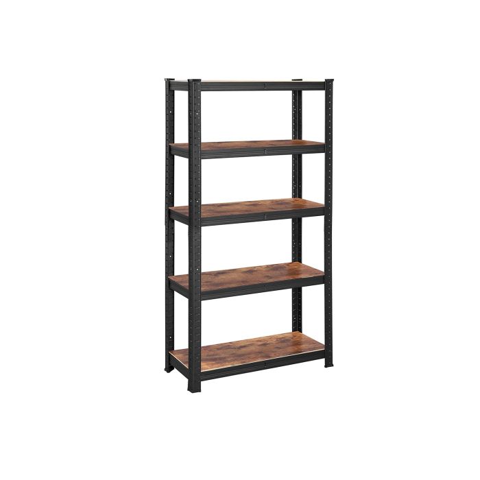 SONGMICS Regal 30 x 75 x 150 cm rjavo-črna, GLR030B01 SONGMICS SONGMICS Regal 30 x 75 x 150 cm rjavo-črna, GLR030B01