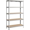 SONGMICS Regal 60 x 120 x 200 cm rjavo-srebrno,GLR060E01 SONGMICS SONGMICS Regal 60 x 120 x 200 cm rjavo-srebrno,GLR060E01