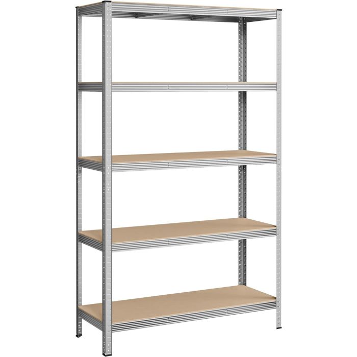 SONGMICS Regal 60 x 120 x 200 cm rjavo-srebrno,GLR060E01 SONGMICS SONGMICS Regal 60 x 120 x 200 cm rjavo-srebrno,GLR060E01