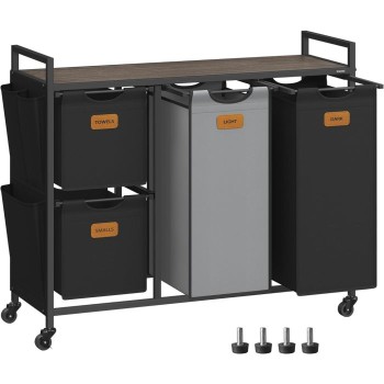 VASAGLE košara za perilo črna 4/1 150L VASAGLE košara za perilo črna 4/1 150L