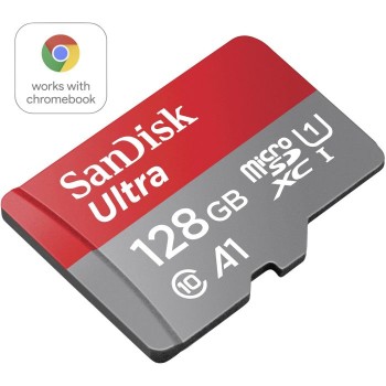 SanDisk Ultra microSDXC 128GB + SD Adapter 140MB/s  A1 Class 10 UHS-I