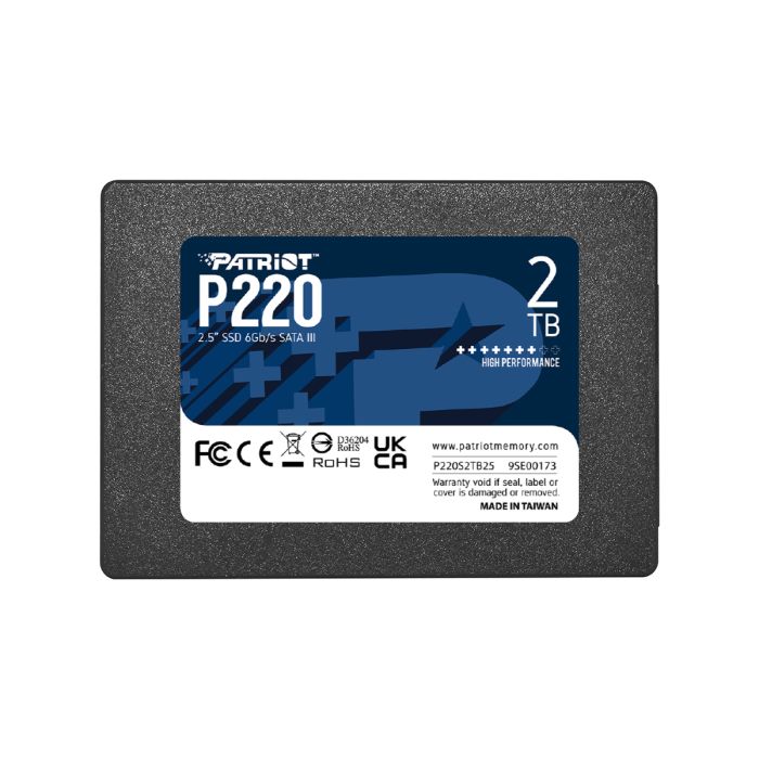 Patriot P220 2TB SSD SATA 3 2.5 PATRIOT Patriot P220 2TB SSD SATA 3 2.5