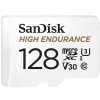SanDisk High Endurance video microSDHC 128GB + SD Adapter Full HD / 4K video, do 100/40 MB/s C10, U3 SANDISK SanDisk High Endurance video microSDHC 128GB + SD Adapter Full HD / 4K video, do 100/40 MB/s C10, U3