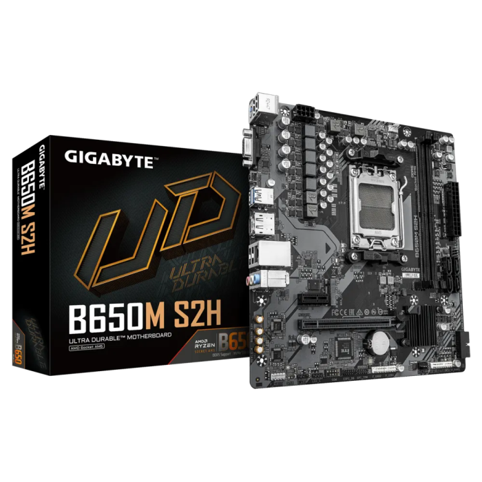 GIGABYTE B650M S2H, DDR5, SATA3, USB3.2Gen1, DP, AM5 mATX GIGABYTE GIGABYTE B650M S2H, DDR5, SATA3, USB3.2Gen1, DP, AM5 mATX