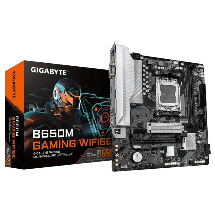 GIGABYTE B650M GAMING WIFI6E, DDR5, SATA3, USB3.2Gen1, HDMI, 2.5GbE, Wi-Fi 6E, AM5 mATX GIGABYTE GIGABYTE B650M GAMING WIFI6E, DDR5, SATA3, USB3.2Gen1, HDMI, 2.5GbE, Wi-Fi 6E, AM5 mATX