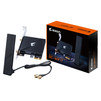 GIGABYTE GC-WIFI7 2Tx2R a/b/g/n/ac/ax/be Tri Band WIFI 7 + BLUETOOTH 5.3 PCI-E kartica