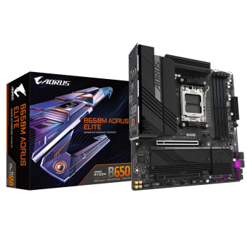 GIGABYTE B650M AORUS ELITE, DDR5, SATA3, USB3.2Gen2x2, DP, 2.5GbE, AM5 mATX