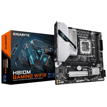 GIGABYTE H810M GAMING WIFI6, DDR5, SATA3, DP, USB3.2Gen1, Wi-Fi 6, LGA1851 mATX