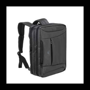 RivaCase ogljeno črna spremenljiva torba/nahrbtnik za prenosni računalnik 16 8290