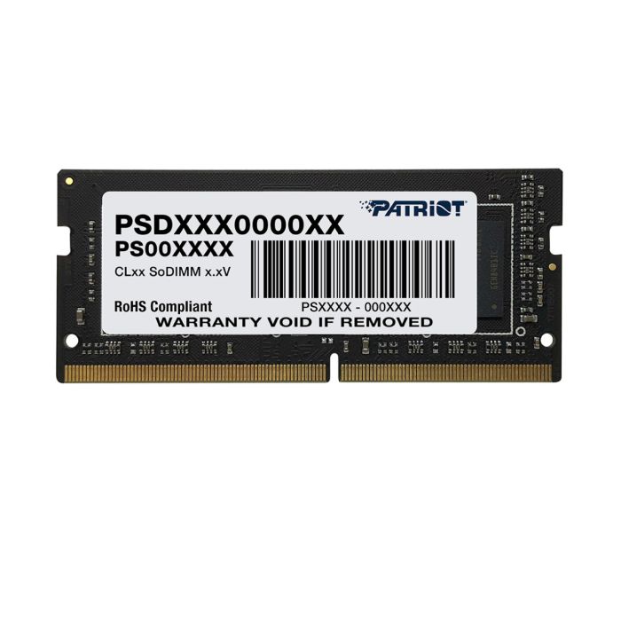 Patriot Signature Line 16GB DDR4-3200 SODIMM PC4-25600 CL22, 1.2V PATRIOT Patriot Signature Line 16GB DDR4-3200 SODIMM PC4-25600 CL22, 1.2V