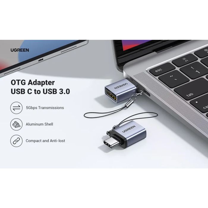 UGREEN USB-C na USB-A 3.0 adapter z vrvico - box