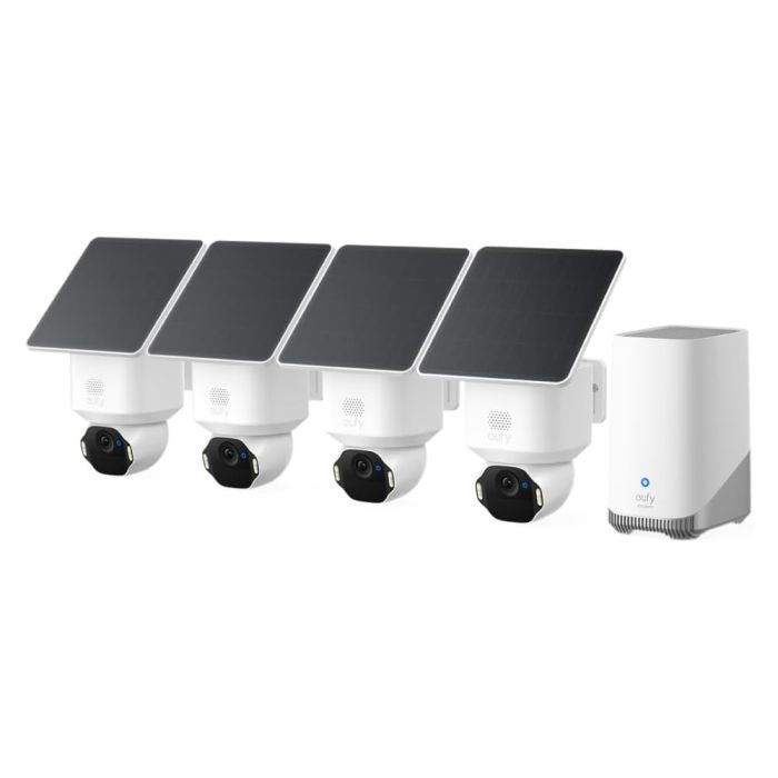 Anker Eufy Security SoloCam E42 komplet 4 kamer + HomeBase 3 baza + 4 solarni paneli ANKER Anker Eufy Security SoloCam E42 komplet 4 kamer + HomeBase 3 baza + 4 solarni paneli