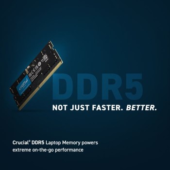Crucial 16GB DDR5-4800 SODIMM PC5-38400 CL40, 1.1V Crucial 16GB DDR5-4800 SODIMM PC5-38400 CL40, 1.1V