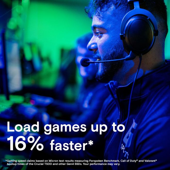 Crucial T500 1TB PCIe Gen4 NVMe M.2 SSD s hladilnikom CRUCIAL Crucial T500 1TB PCIe Gen4 NVMe M.2 SSD s hladilnikom