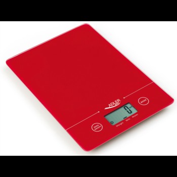 Adler kuhinjska tehtnica rdeča
