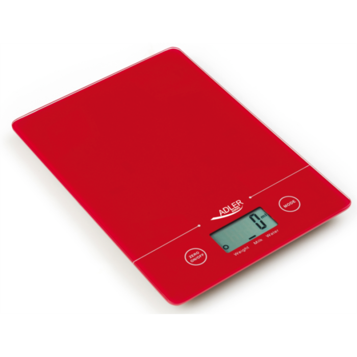 Adler kuhinjska tehtnica rdeča