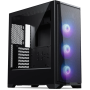 PHANTEKS ECLIPSE G370A TEMPERED GLASS D-RGB LED ATX črno ohišje
