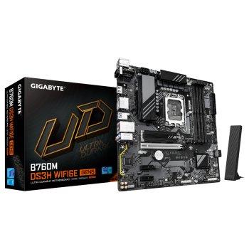 GIGABYTE B760M DS3H WF6E GEN5, DDR5, SATA3, USB3.2Gen2, DP, WiFi, LGA1700 mATX