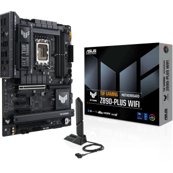 ASUS TUF GAMING Z890-PLUS WIFI, DDR5, SATA3, USB4, DP, 2.5GbE, WIFI 7, LGA1851 ATX