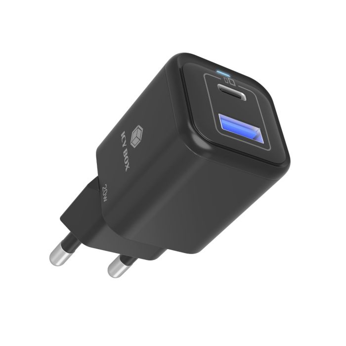 IcyBox IB-PS1020-PD 20W polnilnik USB-A in USB-C