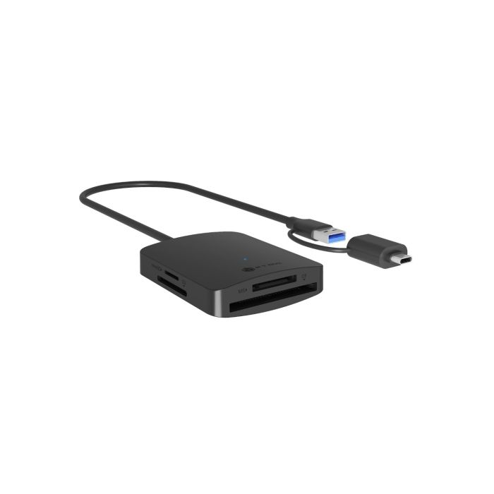 IcyBox IB-CR302-CU3 čitalec kartic USB 3.0 z USB-A in USB-C priključkom ICYBOX IcyBox IB-CR302-CU3 čitalec kartic USB 3.0 z USB-A in USB-C priključkom