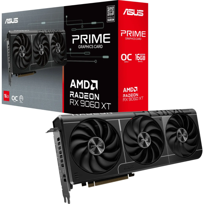 ASUS grafična kartica Dual Radeon RX 9060 XT OC, 16GB GDDR6, PCI-E 5.0 PRIME-RX9060XT-O16G ASUS ASUS grafična kartica Dual Radeon RX 9060 XT OC, 16GB GDDR6, PCI-E 5.0 PRIME-RX9060XT-O16G