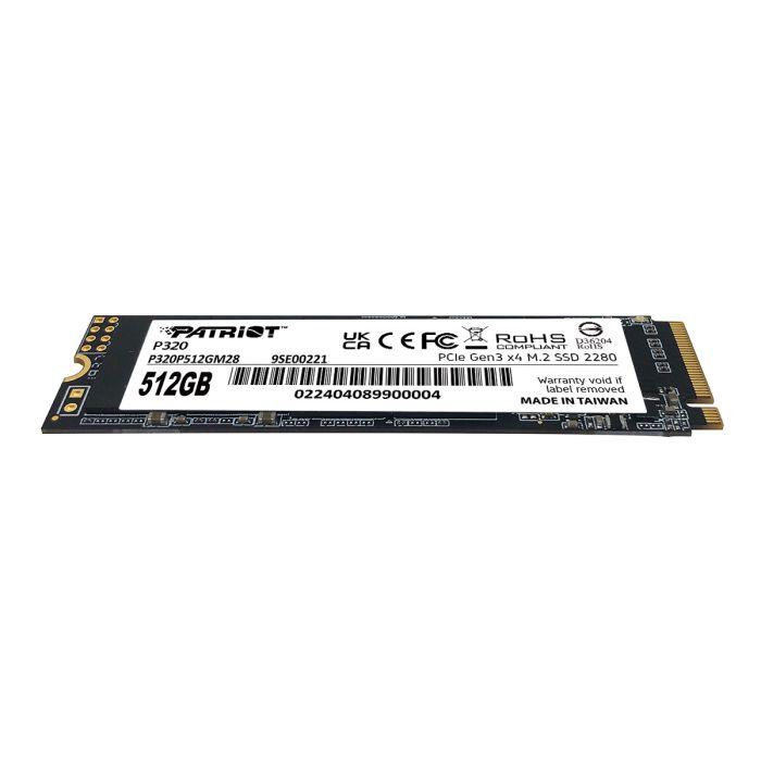 Patriot P320 512GB M.2 NVMe SSD PCIe Gen 3 x4