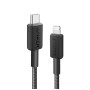 Anker 322 USB-C to Lightning pleten kabel 1,8m črn