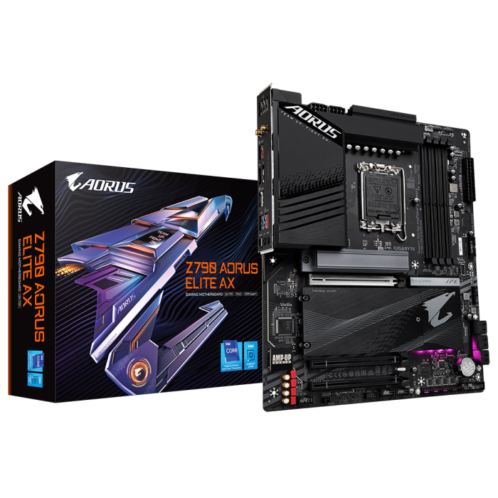 GIGABYTE Z790 AORUS ELITE AX, DDR5, SATA3, USB3.2Gen2x2, DP, 2.5GbE, WIFI 6E, LGA1700 ATX