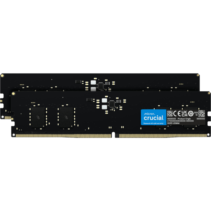 Crucial 32GB Kit (2x16GB) DDR5-5600 UDIMM CL46, 1.1V
